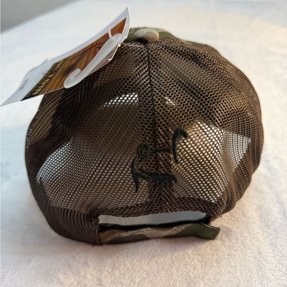 NWT Drake Camo Mesh Back Turkey Hunting Ol' Tom Logo Cap - Picture 3 of 7